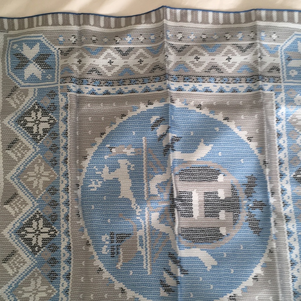 Hermes Blue Sill Scarf